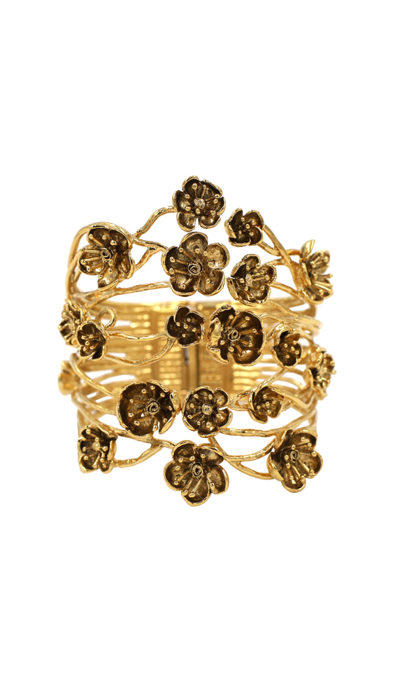 location manchette fleurs aurelie bidermann flower - Une Robe Un Soir