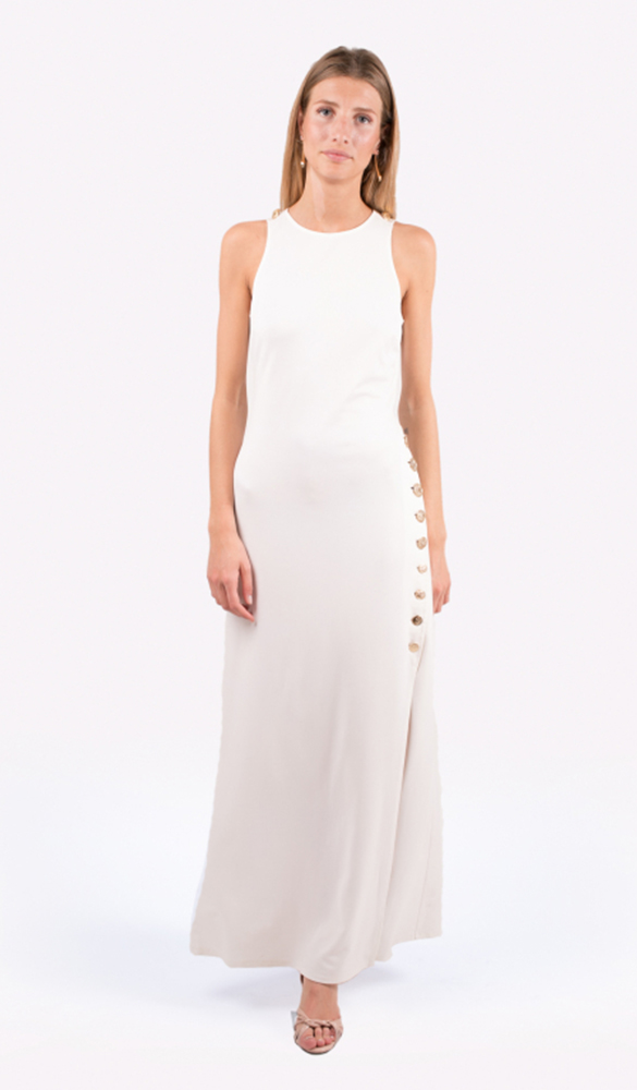 location robe blanche avorio elisabetta franchi