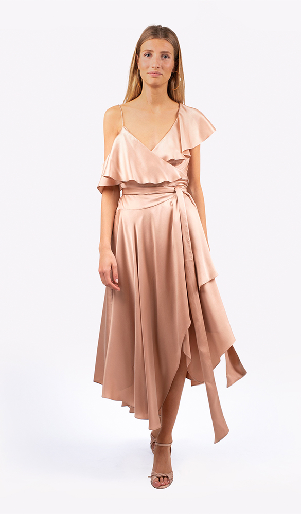 Location robe ZIMMERMANN Wrap Rose - Une Robe Un Soir