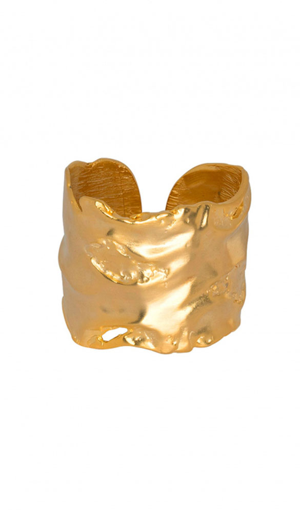 location de Manchette KENNETH JAY LANE Satin Gold Une Robe Un Soir
