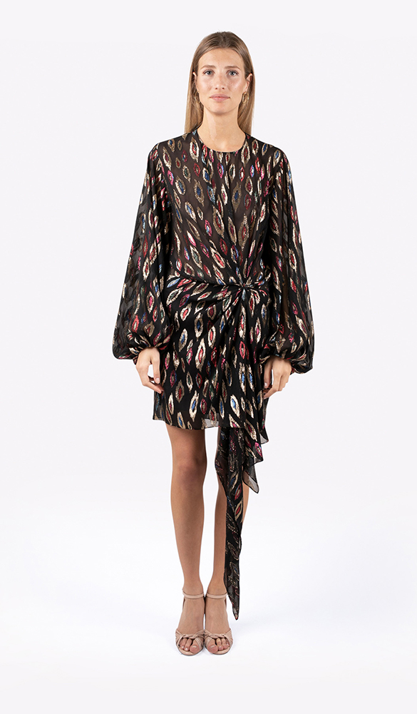 Location Robe SAINT LAURENT Peacock
