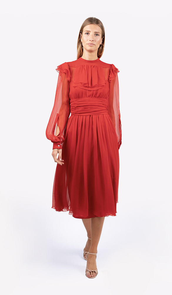 Location Robe N°21 Ruffled Silk