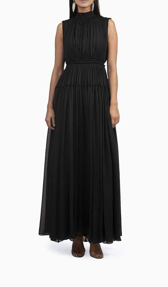 Location robe Maison Rabih Kayrouz Athéna Noire - Une Robe Un Soir
