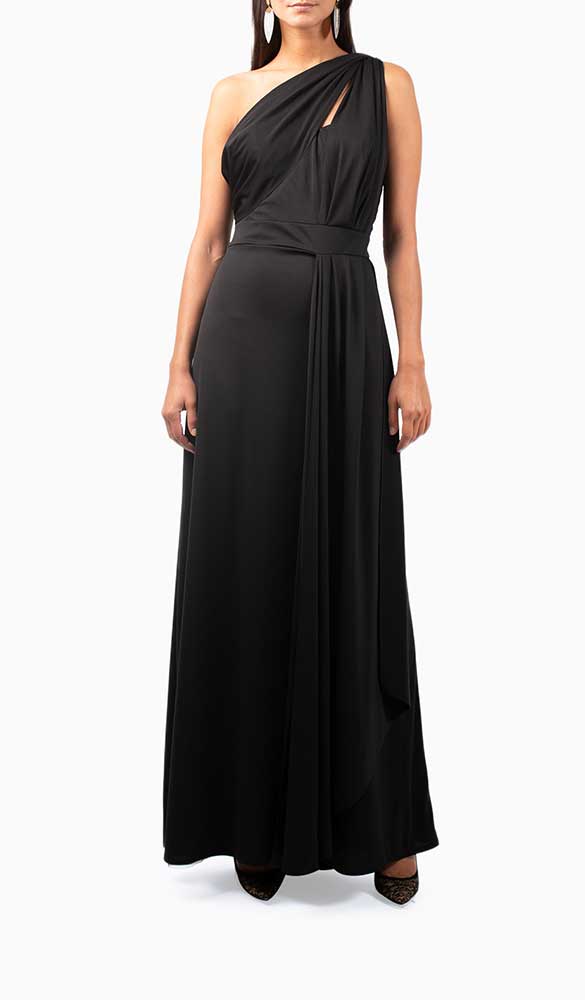 Location robe Vera Wang One Shoulder - Une Robe Un Soir